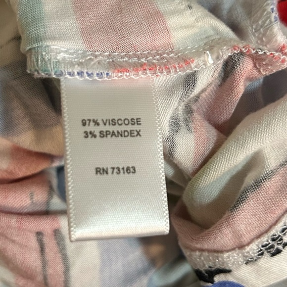 Spense Knits Striped Twisted Front Top Short Sleeve Women’s Size Large - Picture 7 of 7